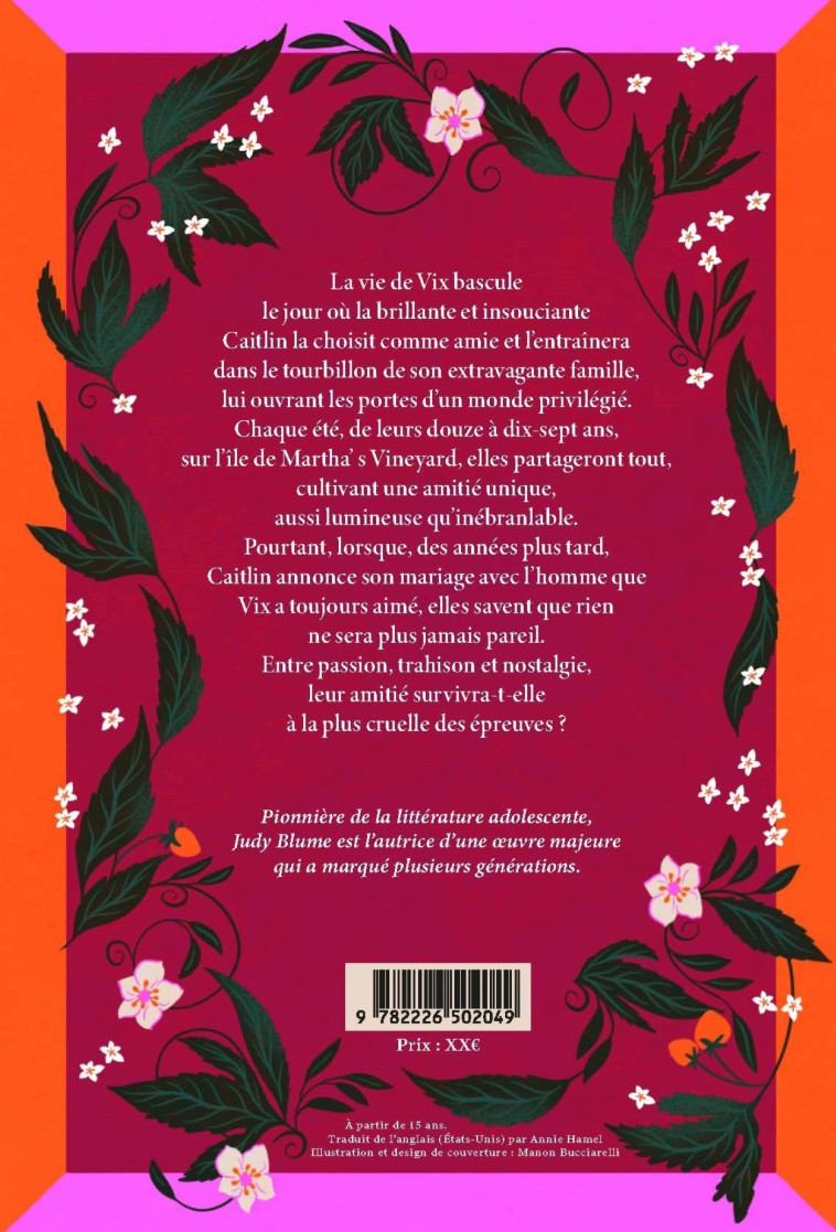 Soeurs d'un été - Judy Blume - ALBIN MICHEL