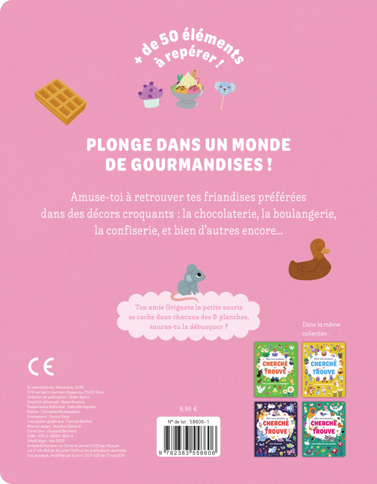 Mon tout premier cherche et trouve - Les gourmandises - Dorine Ekpo - MERCILESLIVRES